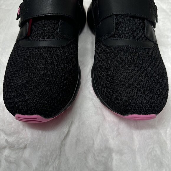 Propet Stability Shoes Women 10.5 D Black Pink X Strap Active Orthopedic Walk - Picture 3 of 10